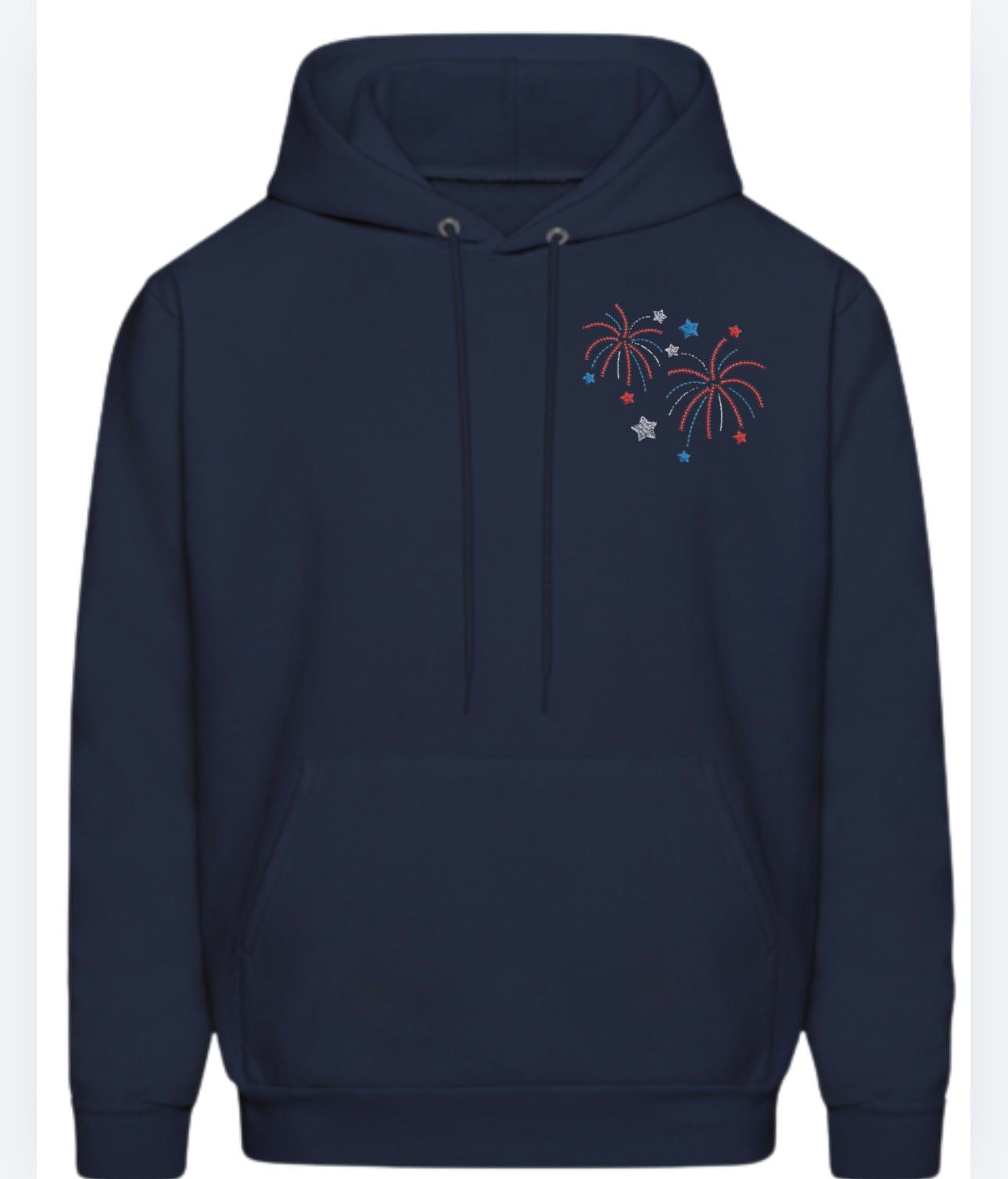 4 of July Fireworks Embroidery Design