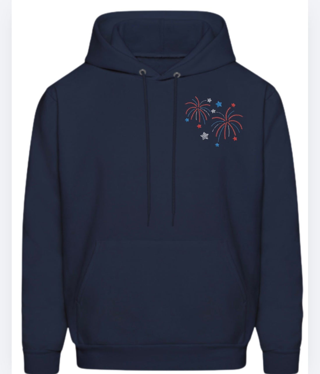 4 of July Fireworks Embroidery Design