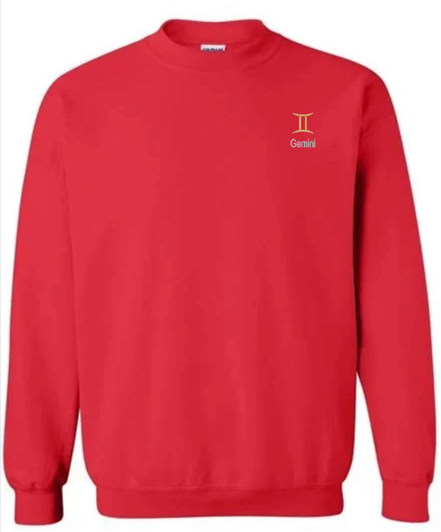 Gemini Horescope Embroidery Hoodie