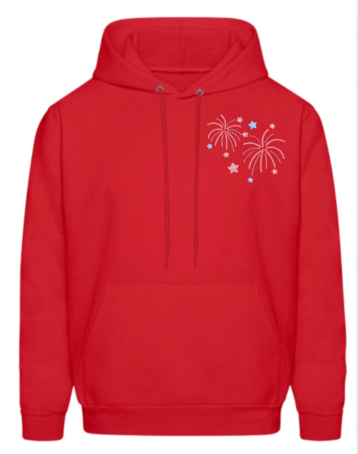 4 of July Fireworks Embroidery Design
