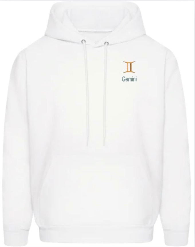 Gemini Horescope Embroidery Hoodie