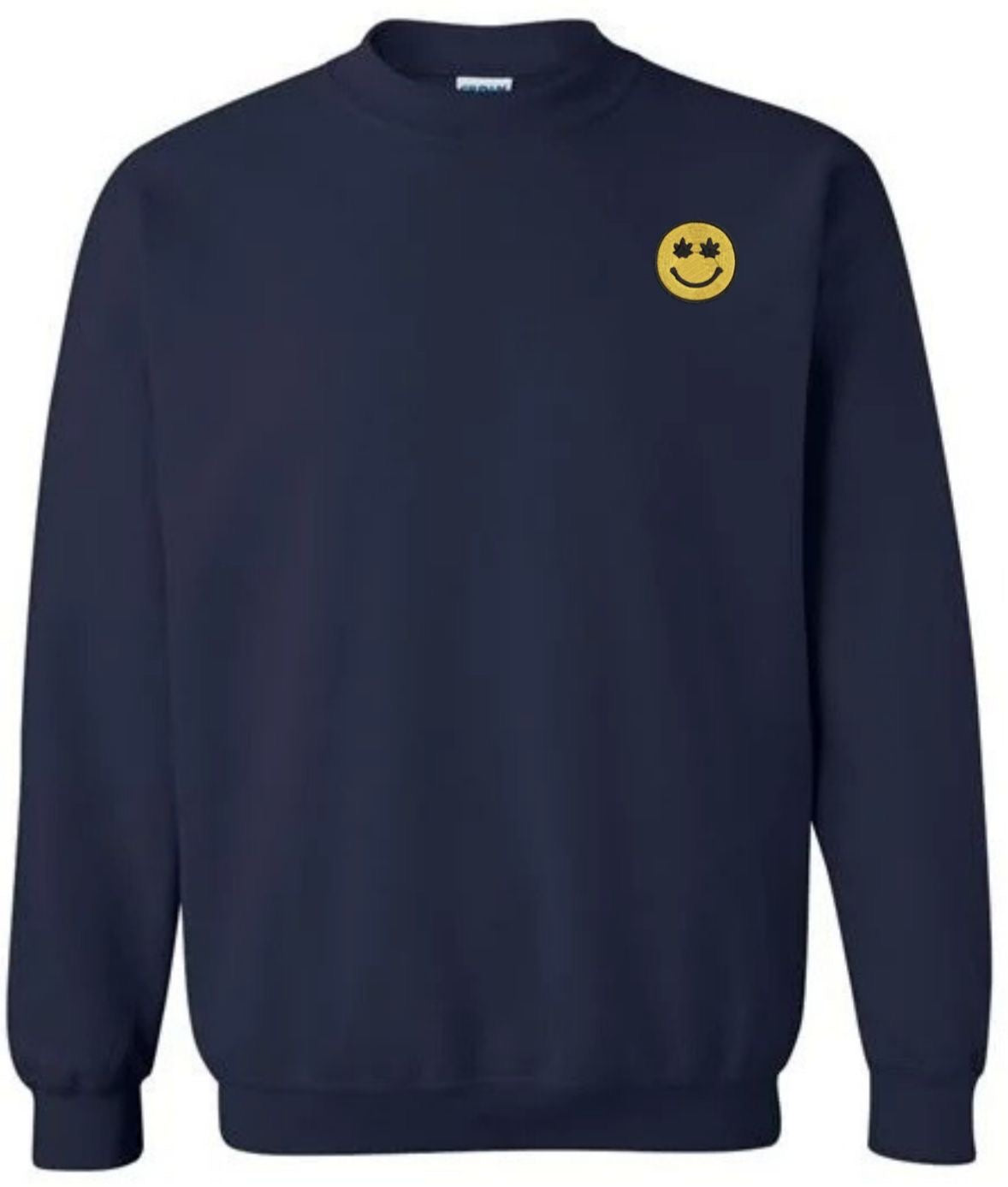 Yellow Smiley Embroidery Design