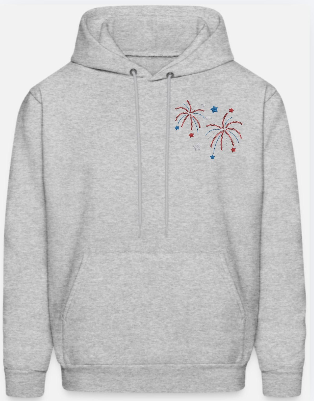 4 of July Fireworks Embroidery Design