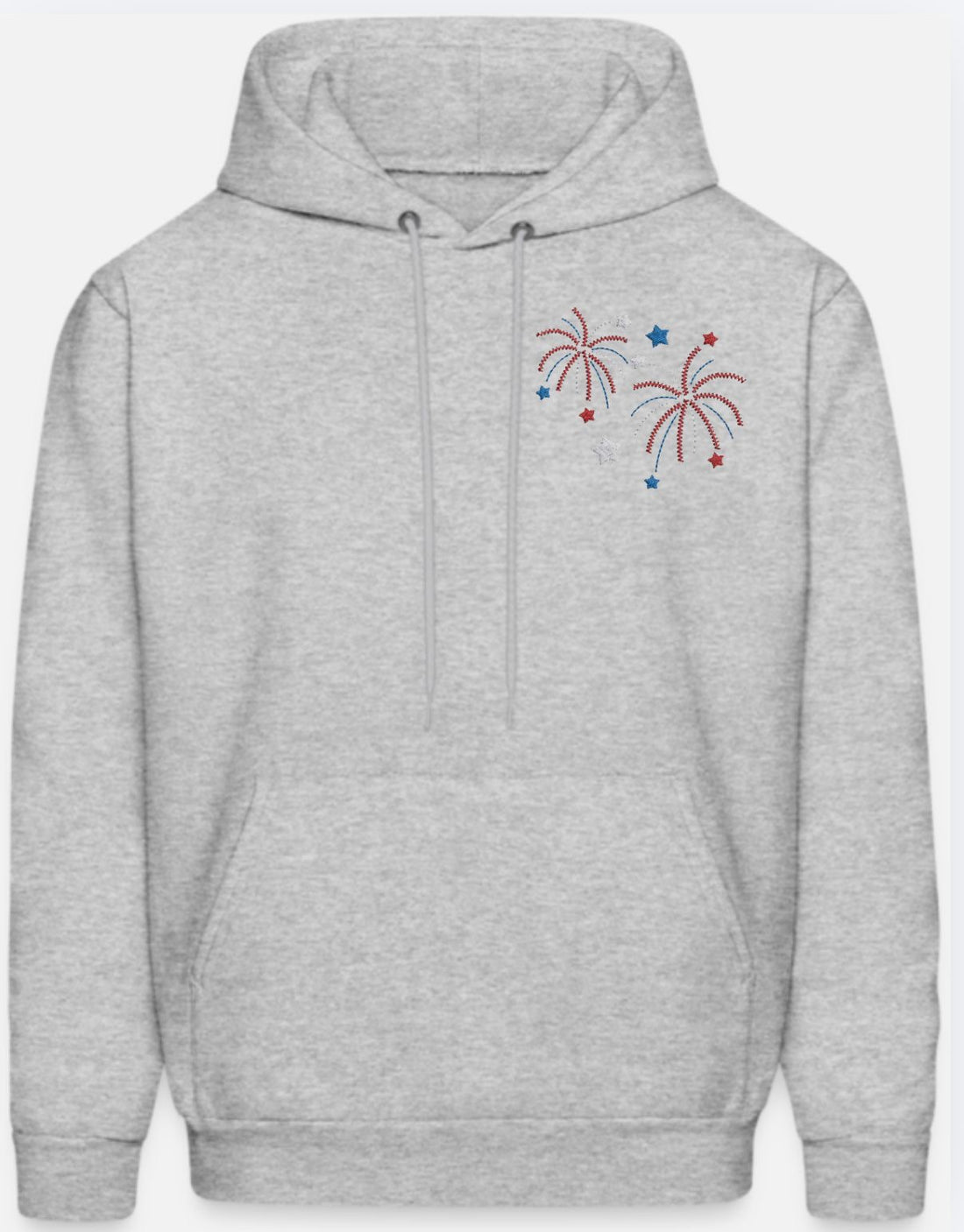 4 of July Fireworks Embroidery Design