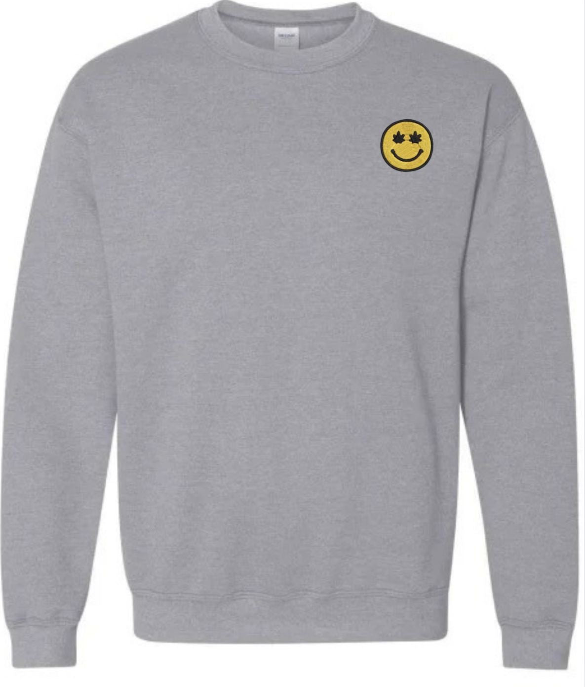 Yellow Smiley Embroidery Design
