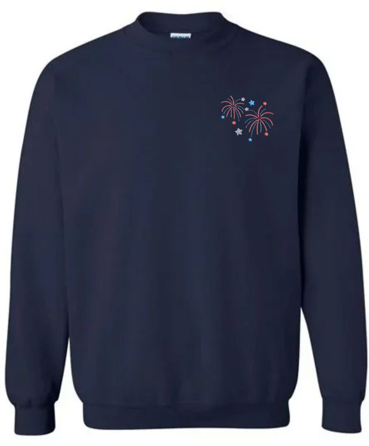 4 of July Fireworks Embroidery Design