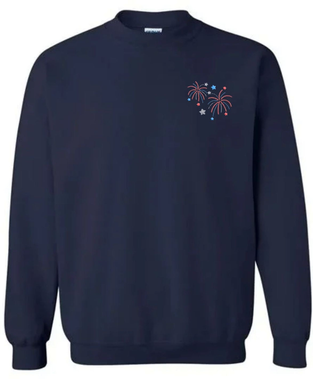 4 of July Fireworks Embroidery Design