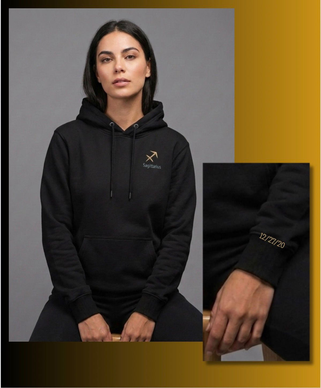 Sagittarius Horescope Embroidery Hoodie