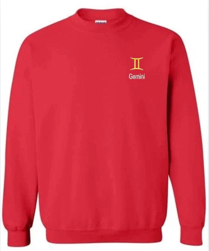 Gemini Horescope Embroidery Hoodie