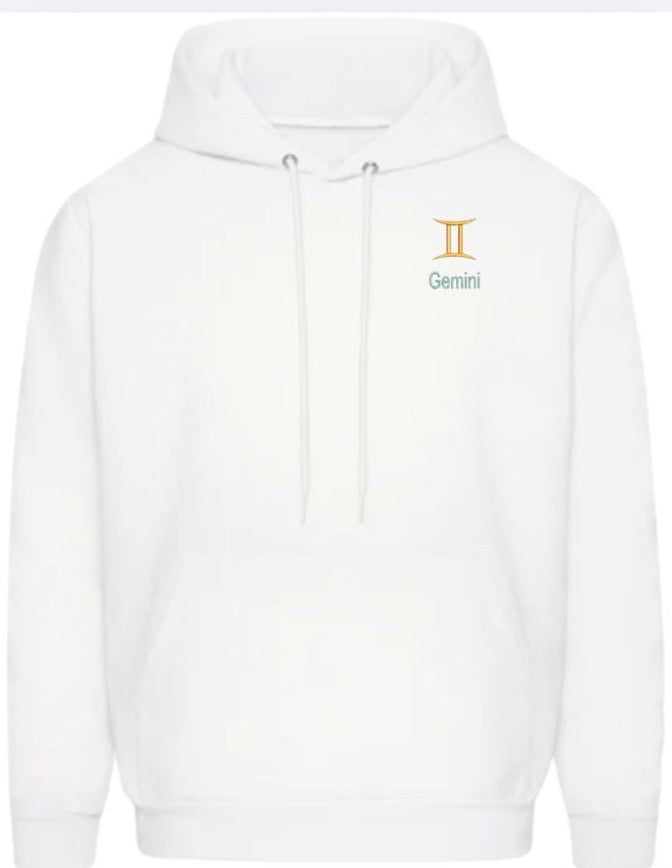 Gemini Horescope Embroidery Hoodie