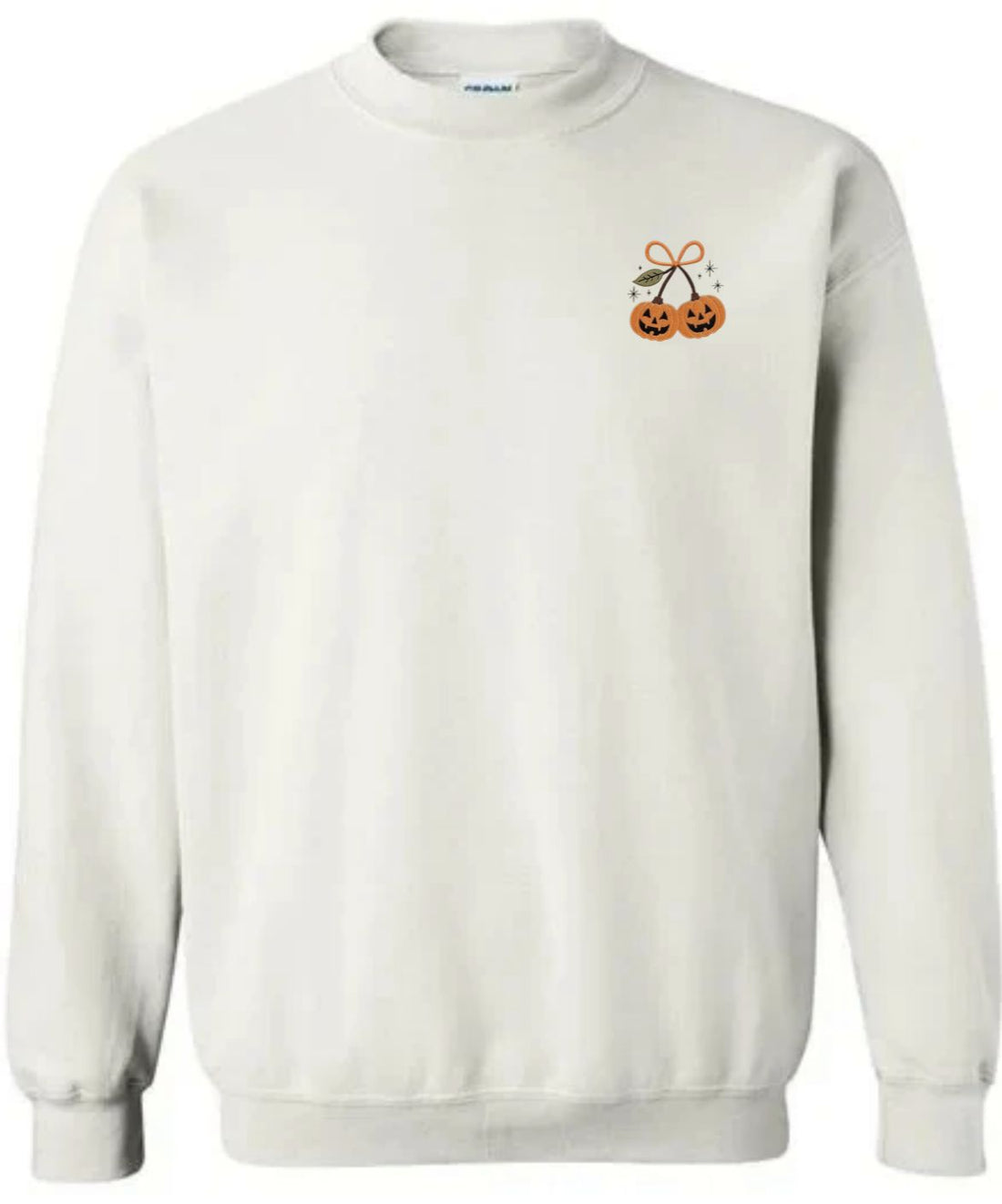 Pumpkin Bow Embroidered Design