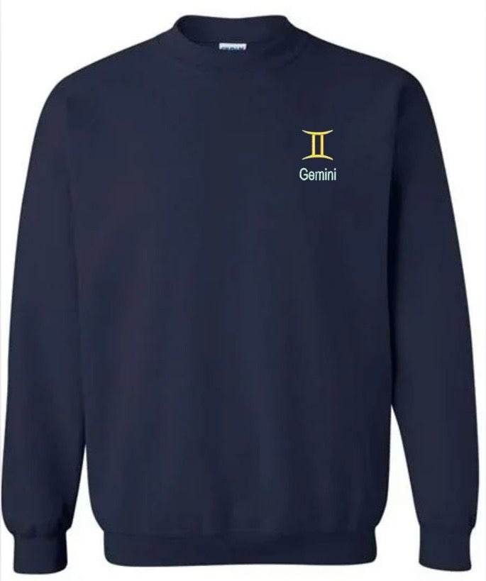 Gemini Horescope Embroidery Hoodie