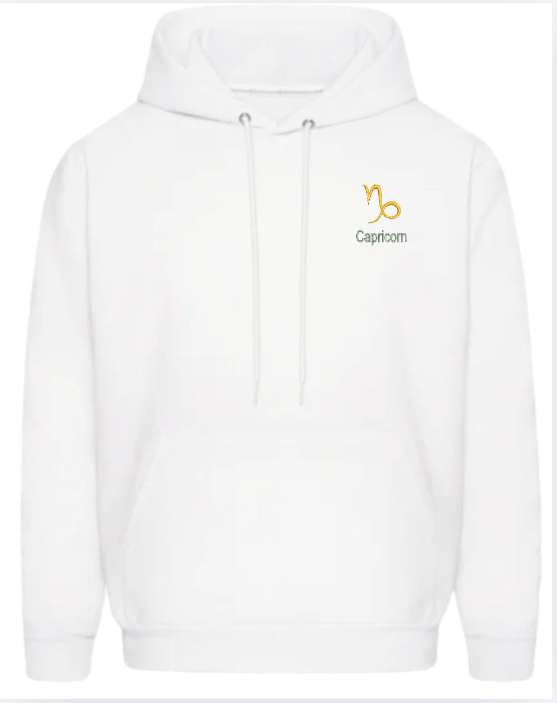 Capricorn Horescope Embroidery Hoodie