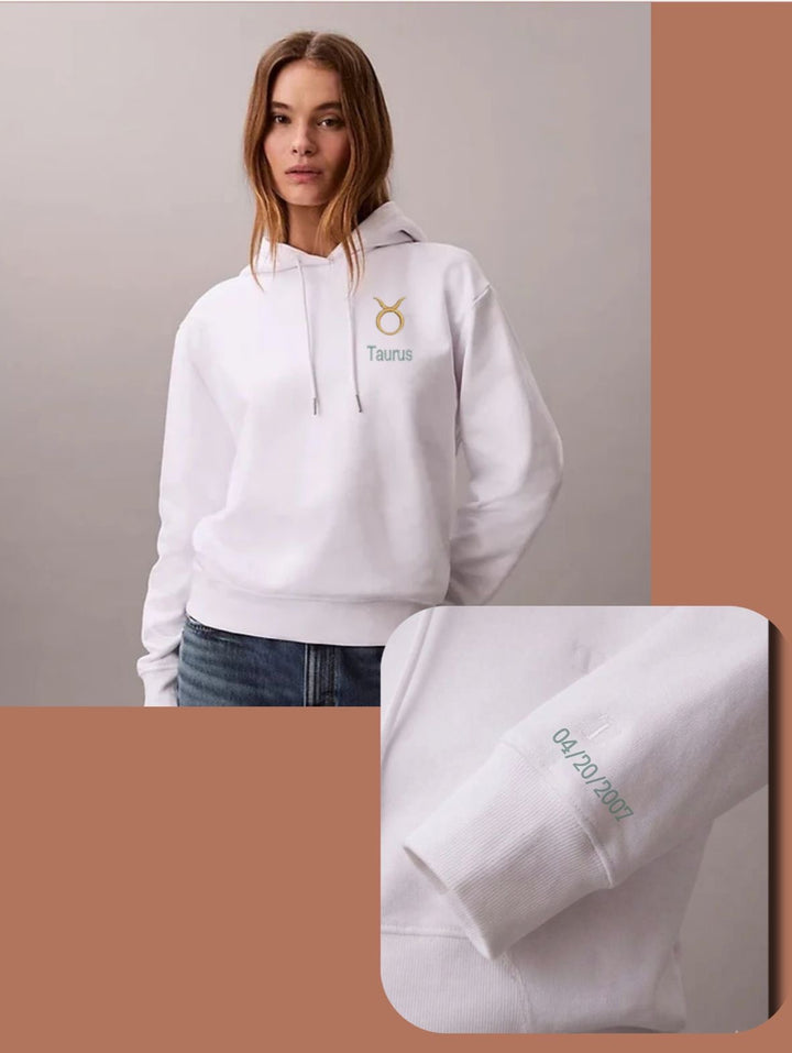 Taurus Horescope Embroidery Hoodie