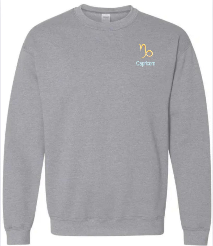 Capricorn Horescope Embroidery Hoodie