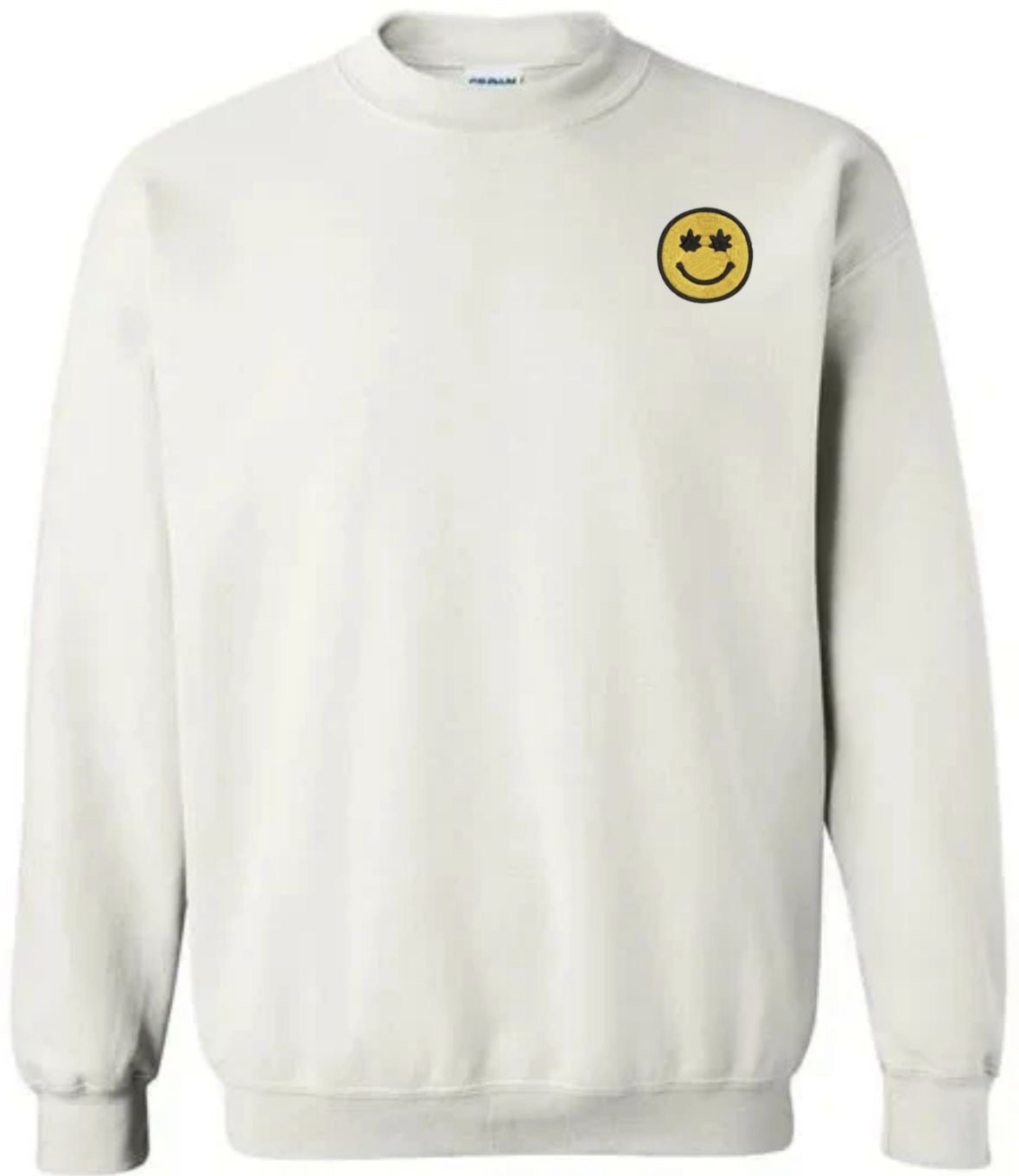 Yellow Smiley Embroidery Design