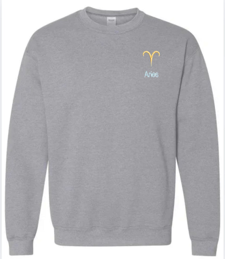 Aries Horoscope Embroidered hoodie