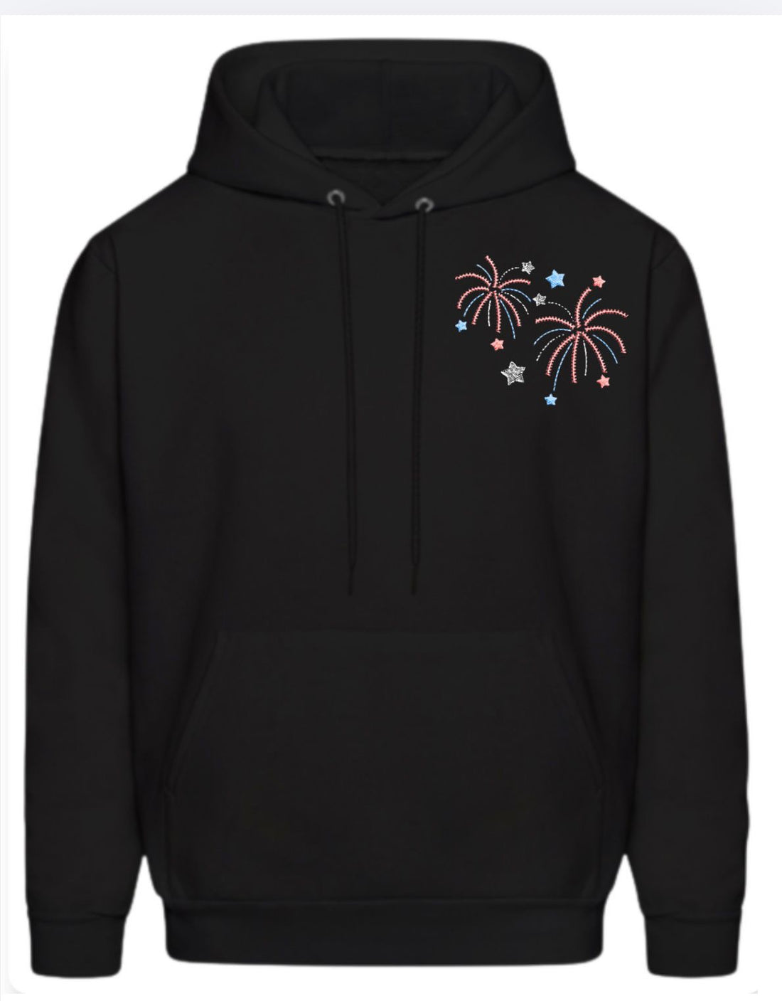 4 of July Fireworks Embroidery Design