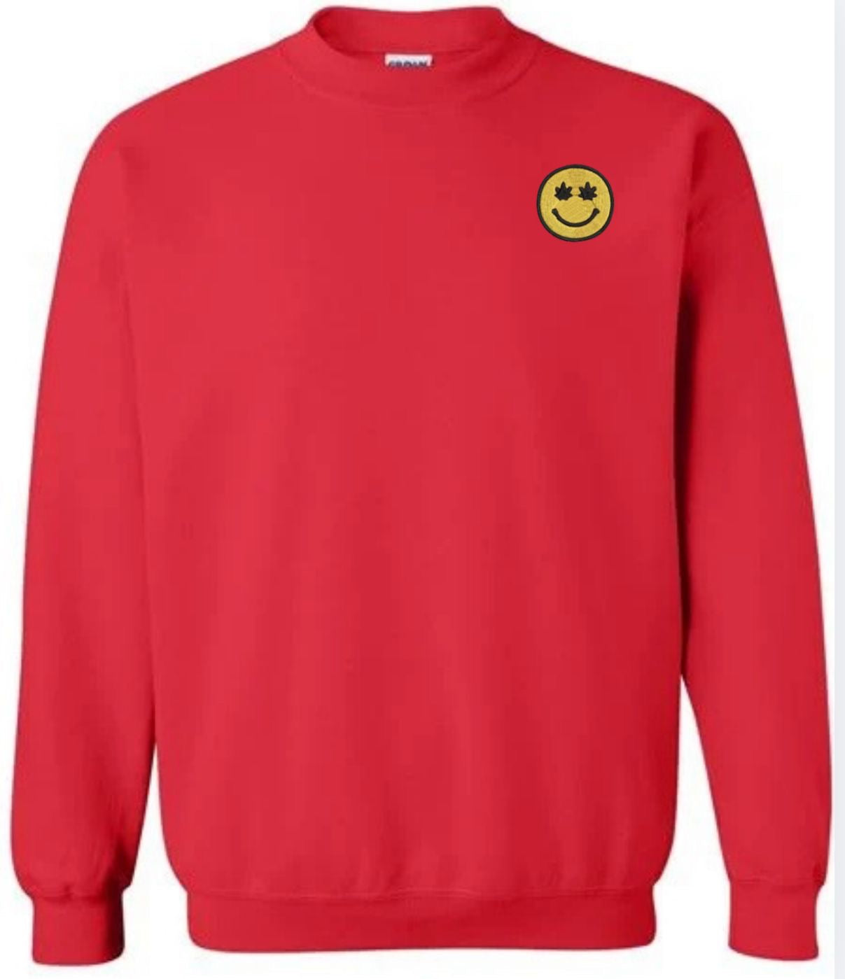 Yellow Smiley Embroidery Design