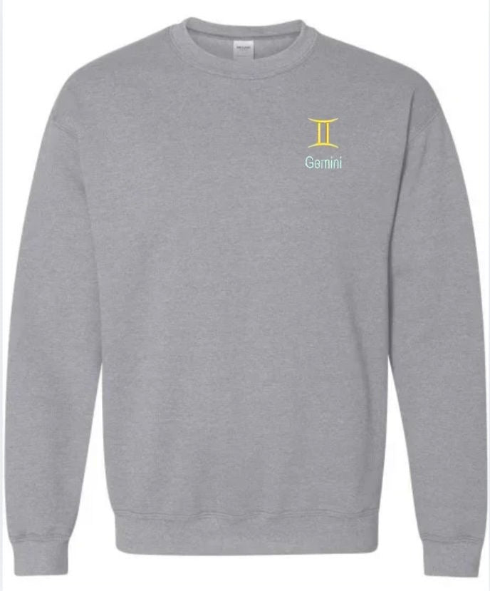Gemini Horescope Embroidery Hoodie