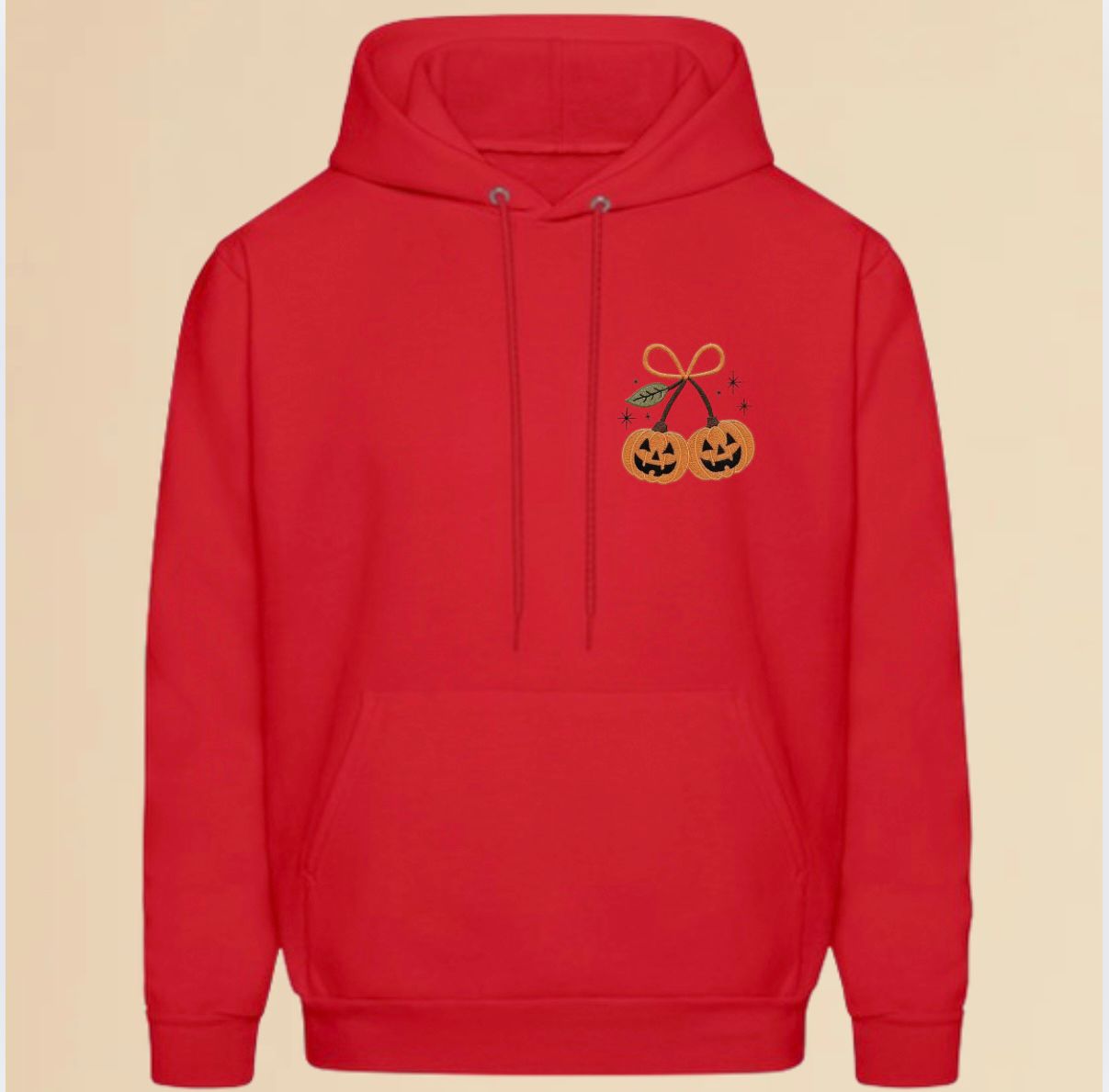 Pumpkin Bow Embroidered Design