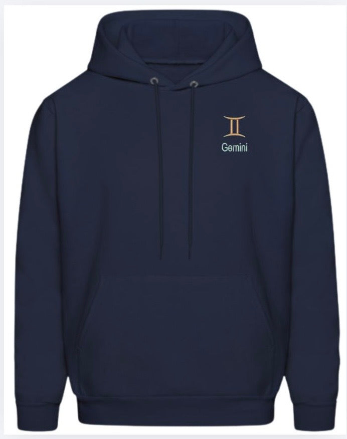 Gemini Horescope Embroidery Hoodie