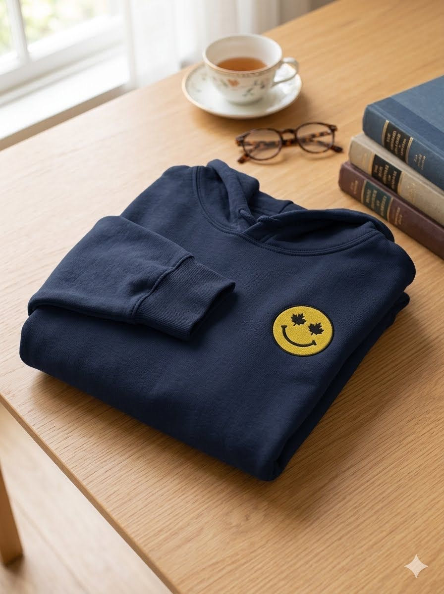 Yellow Smiley Embroidery Design