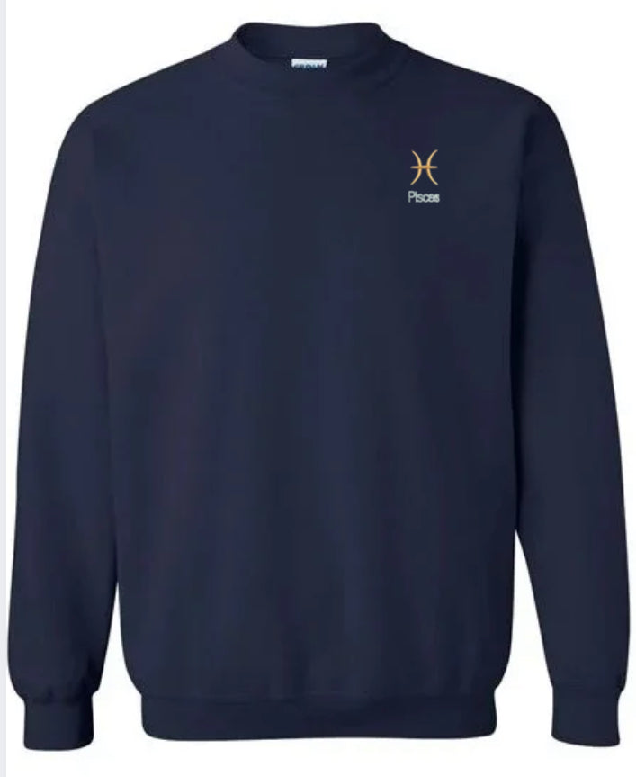 Pisces Horescope Embroidery Hoodie