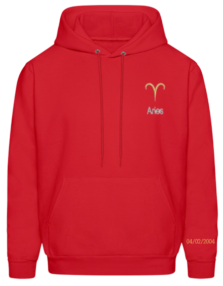 Aries Horoscope Embroidered hoodie