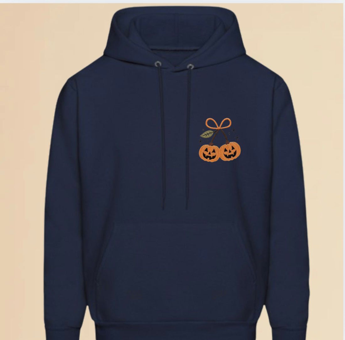 Pumpkin Bow Embroidered Design