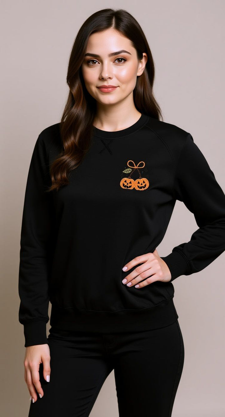 Pumpkin Bow Embroidered Design