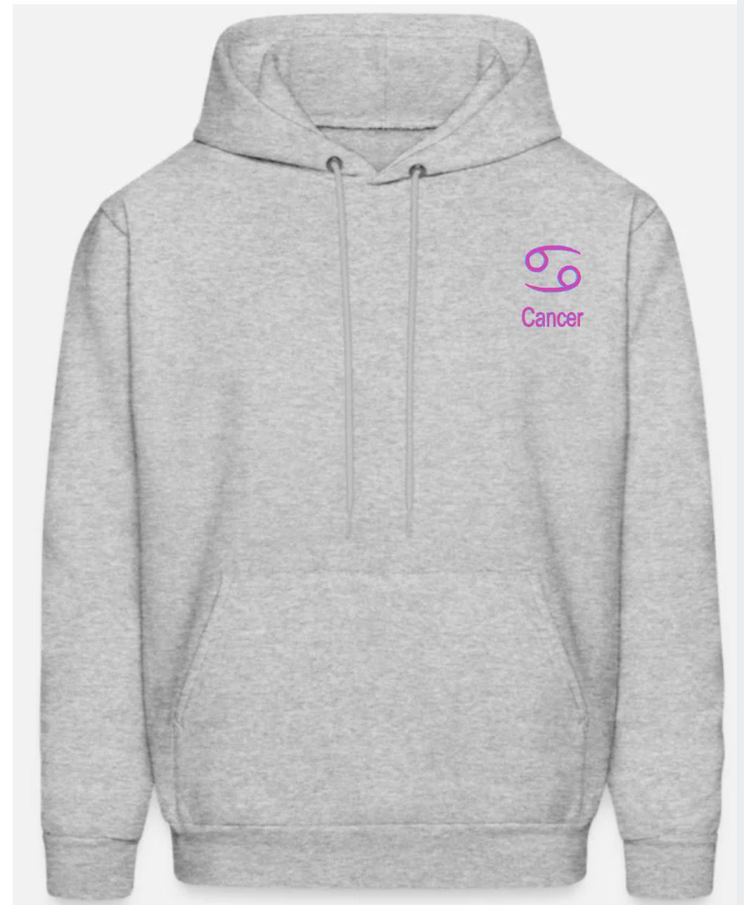 Cancer Horescope Embroidery Hoodie
