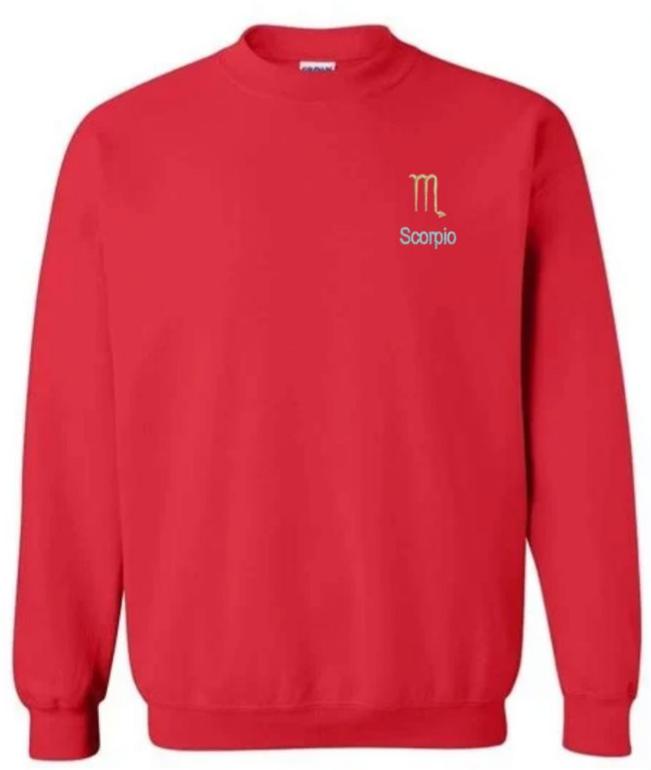 Scorpio Horescope Embroidery Hoodie