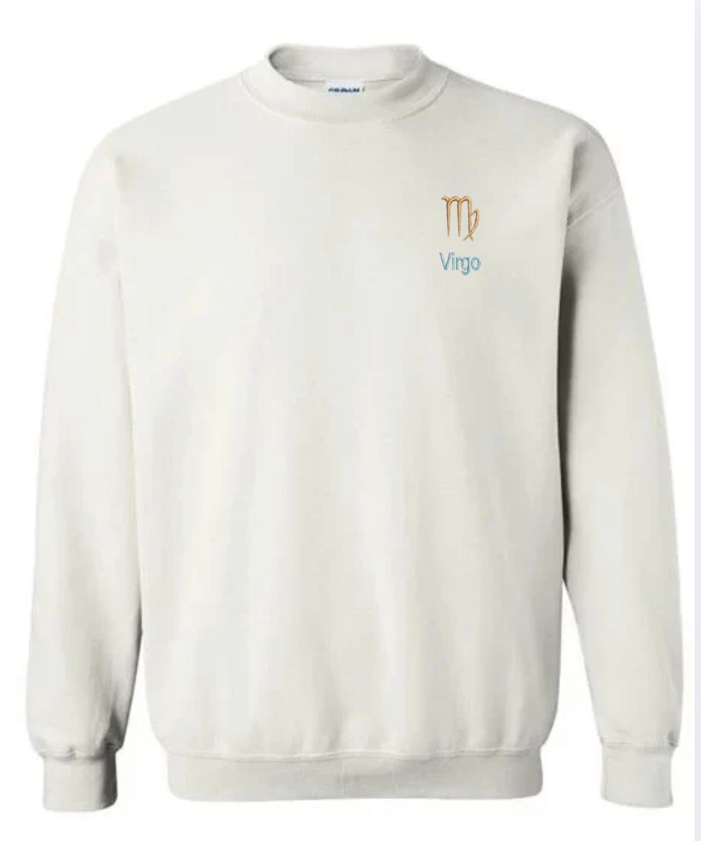 Virgo Horescope Embroidery Hoodie