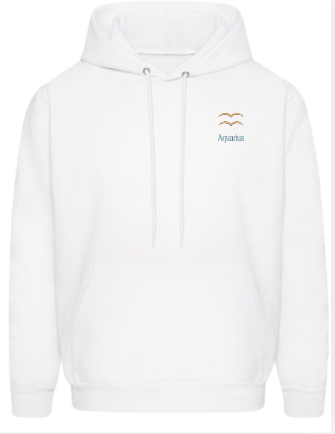 Aquarius Horescope Embroidery Hoodie