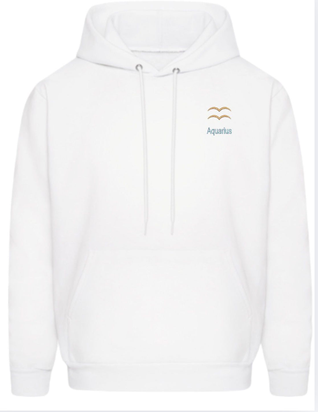 Aquarius Horescope Embroidery Hoodie