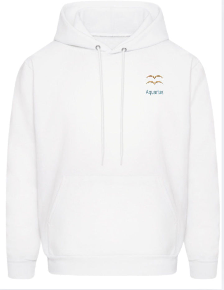 Aquarius Horescope Embroidery Hoodie