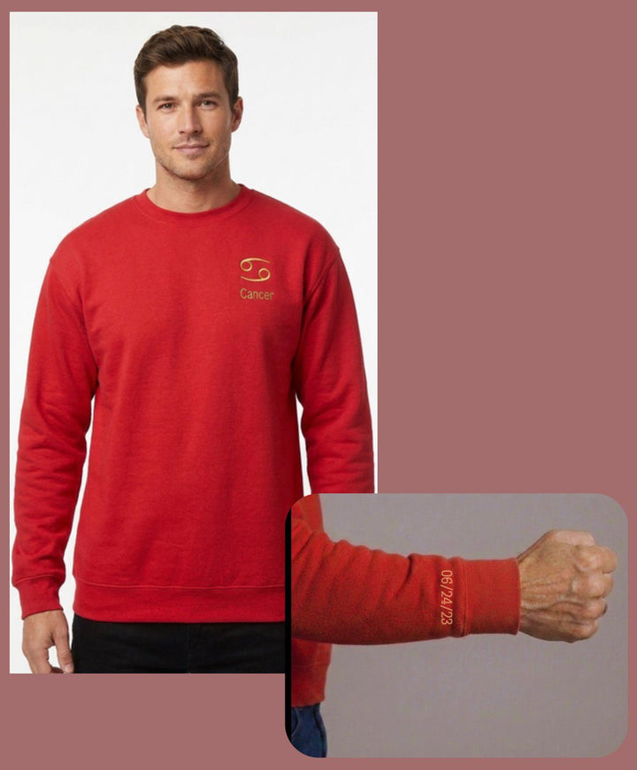 Cancer Horescope Embroidery Hoodie