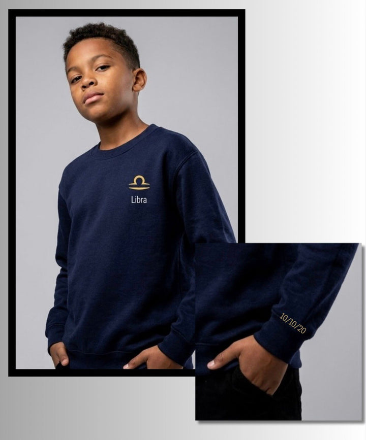 Libra Horescope Embroidery Hoodie