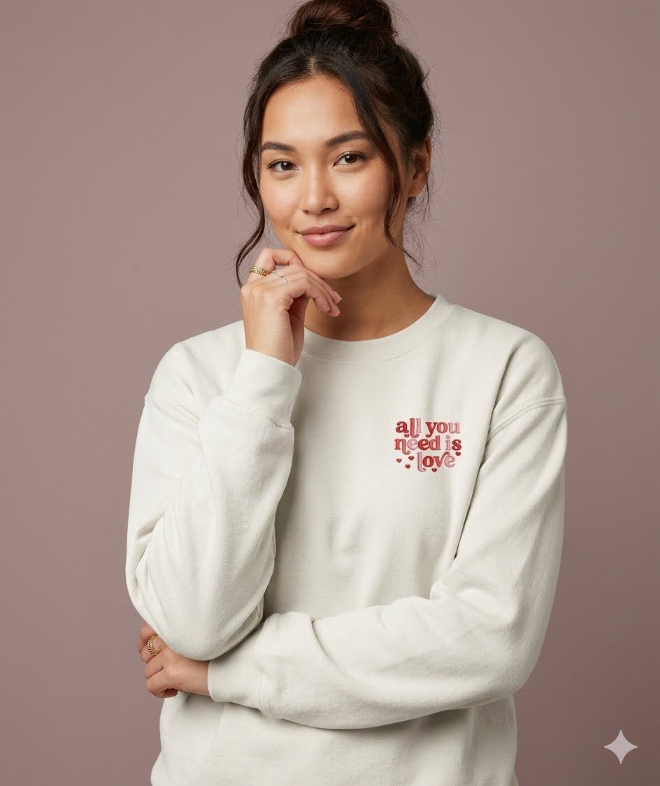 All You Need Is Love Embroidery Design