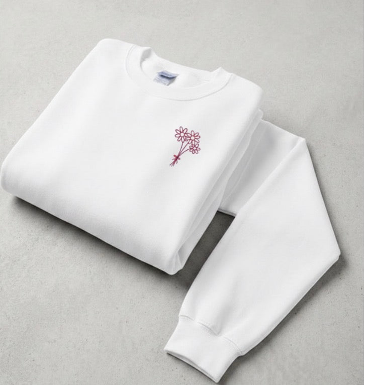Couple Flower Bouquets Embroidery Design